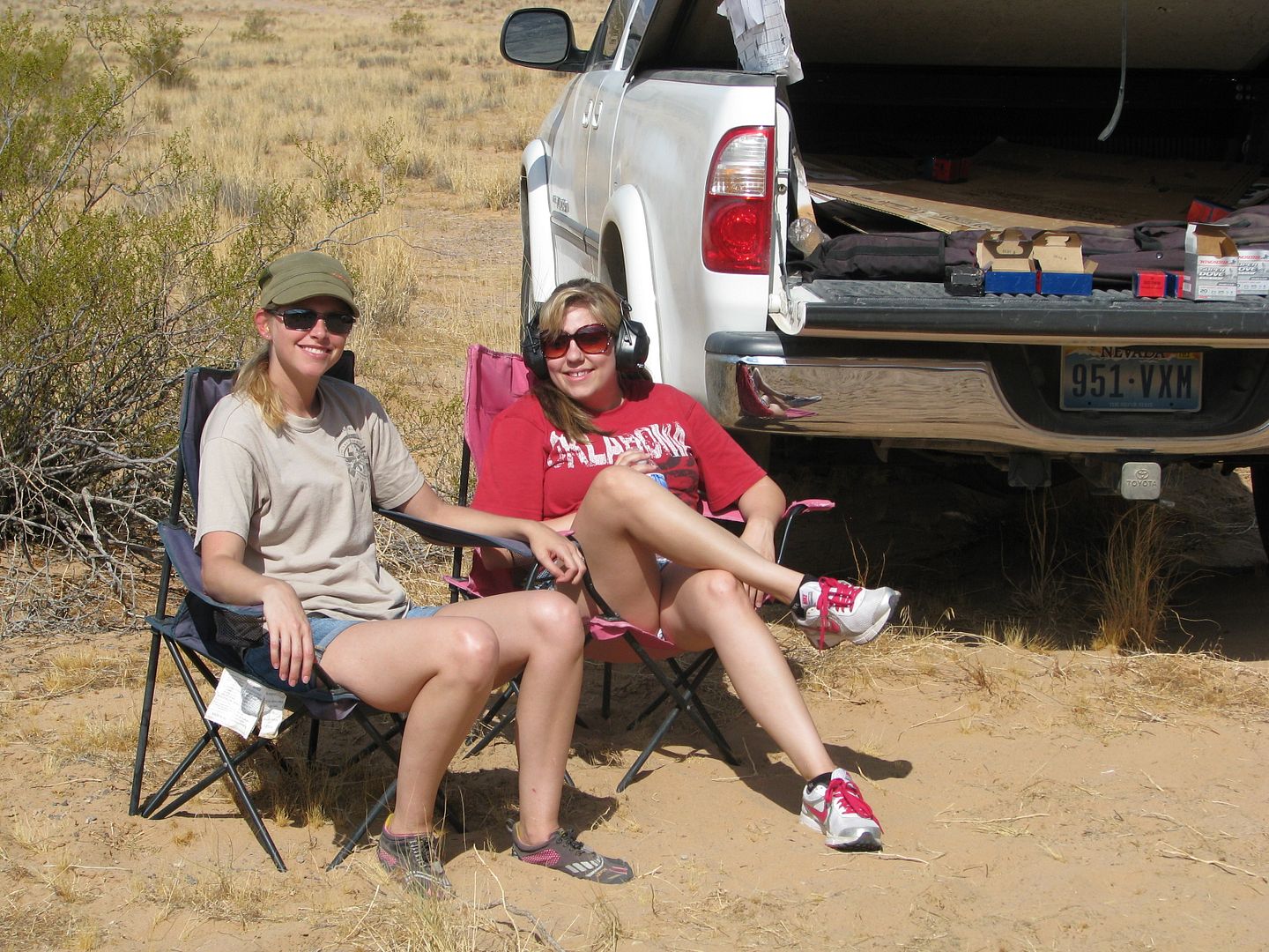 Gale and Candis Gale and Candis taking a breather