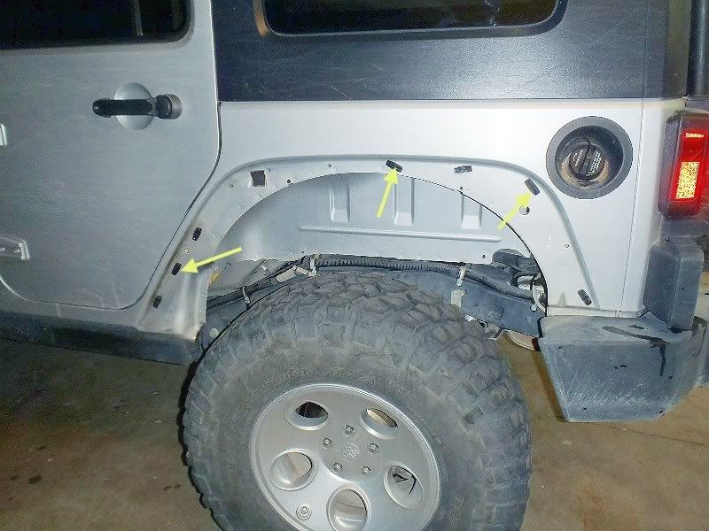 Jeep Wrangler Fender Clips