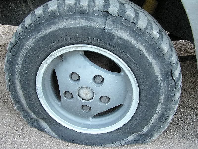 Wheeling with dry rot tires!