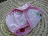 XXS Pretty in Pink Little Comet Tails FOE bound pocket diaper/cover