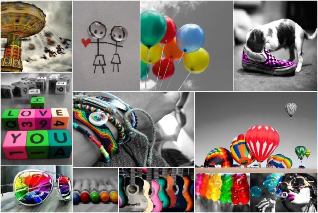 color splash collage! (: Pictures, Images and Photos