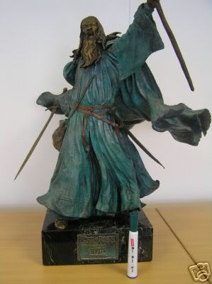 bronze statue gandalf