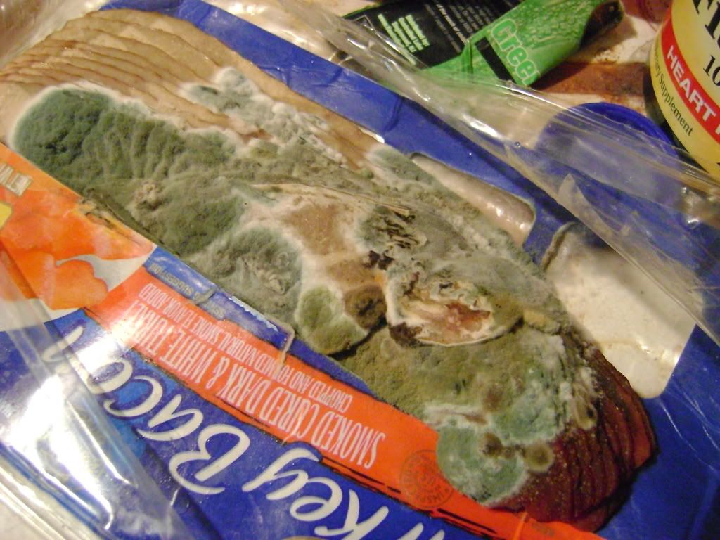 i was eatin some turkey bacon and i start feelin weird, i look and