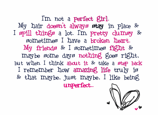 quotes for a girl. quotes for a girl. Imperfect girl quotes image by missgigglemonster on 