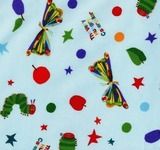 1 yd Minus Diaper Cut Very Hungry Caterpillar on Blue 1 yd Minus Diaper Cut Very Hungry Caterpillar on Blue